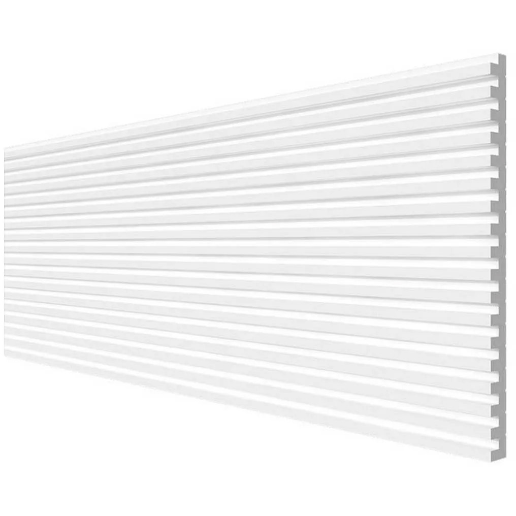 Панель Decor-Dizayn (Декор-Дизайн) 3000х180х10 мм, Коллекция Грани, Белая, Полистирол, DD905(3m)