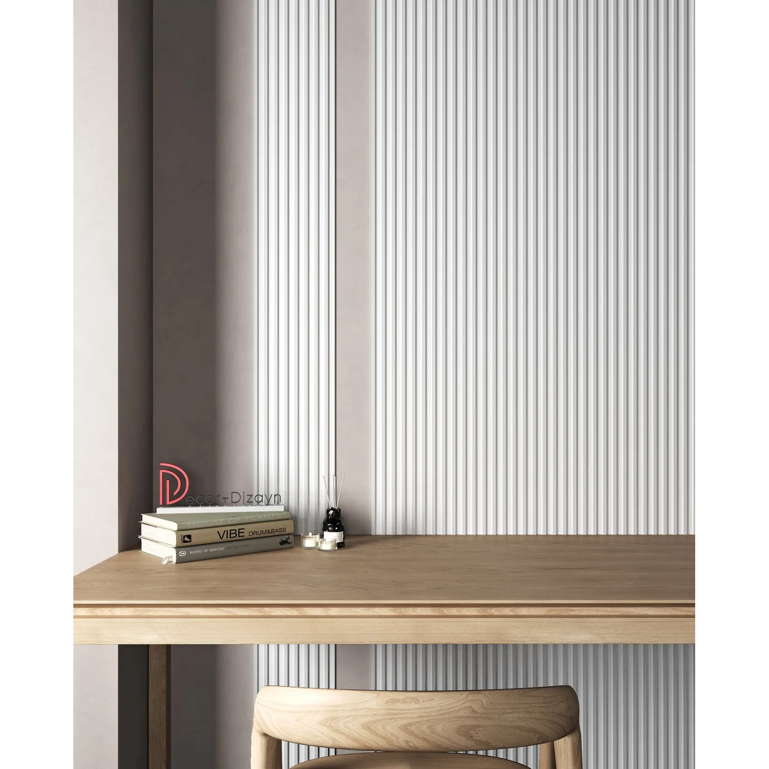 Панель Decor-Dizayn (Декор-Дизайн) 3000х240х10 мм, Коллекция Грани, Белая, Полистирол, DD911(3m)