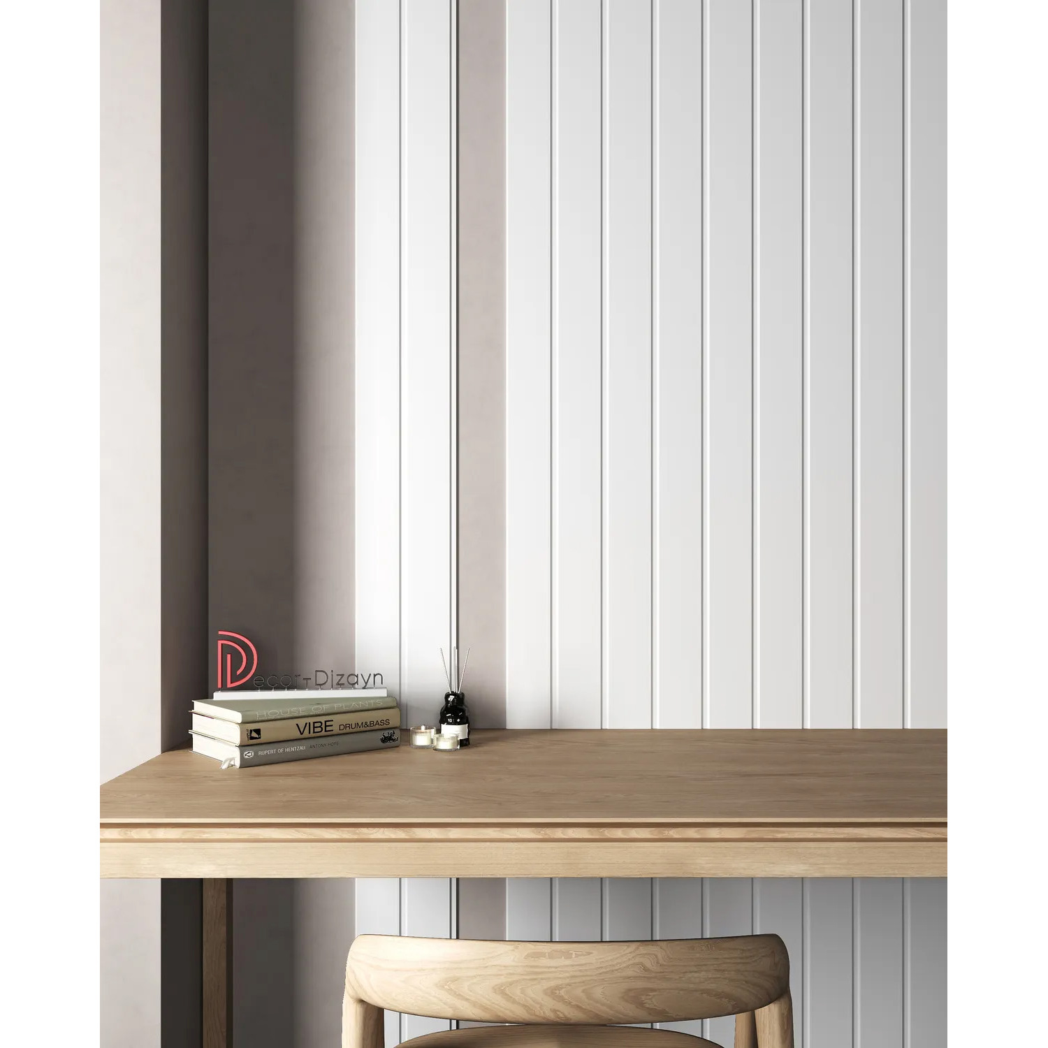 Панель Decor-Dizayn (Декор-Дизайн) 2000х220х10 мм, Белая, Полистирол, DD921