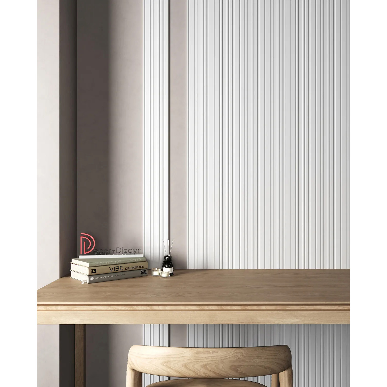 Панель Decor-Dizayn (Декор-Дизайн) 2000х150х10 мм, Коллекция Modern (Модерн), Белый, Полистирол, DD924