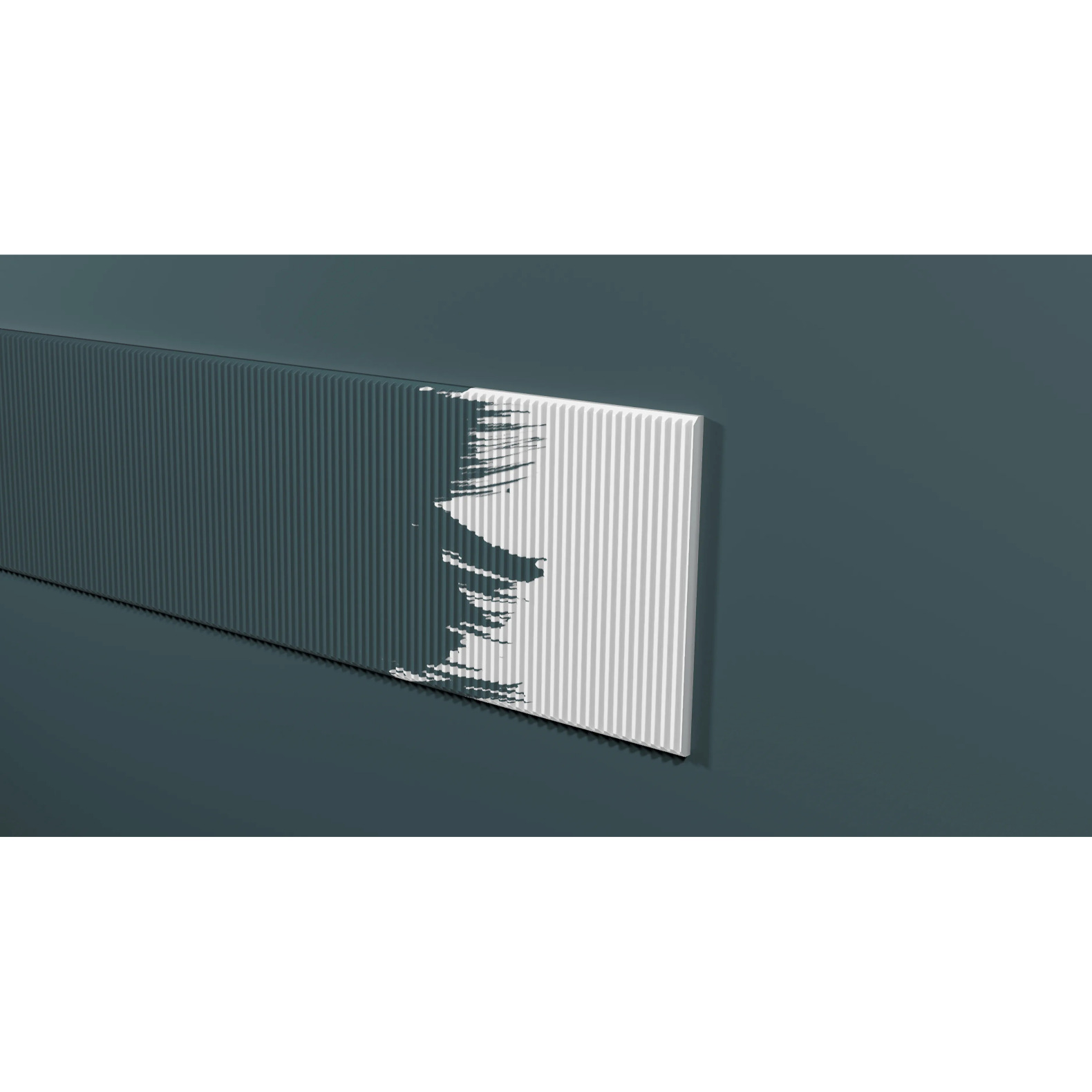 Панель Decor-Dizayn (Декор-Дизайн) 2000х200х10 мм, Белая, Полистирол, DD925