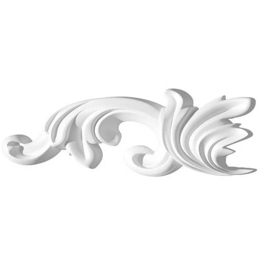 Элемент декоративный Decor-Dizayn (Декор-Дизайн) 102х46х16 мм, Белый, Полиуретан, 2 шт в упаковке, H1-DD35 LR