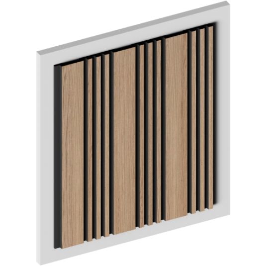 Декоративная панель HiWood (ХайВуд) 2700х120х12 мм BR417K (LV128)