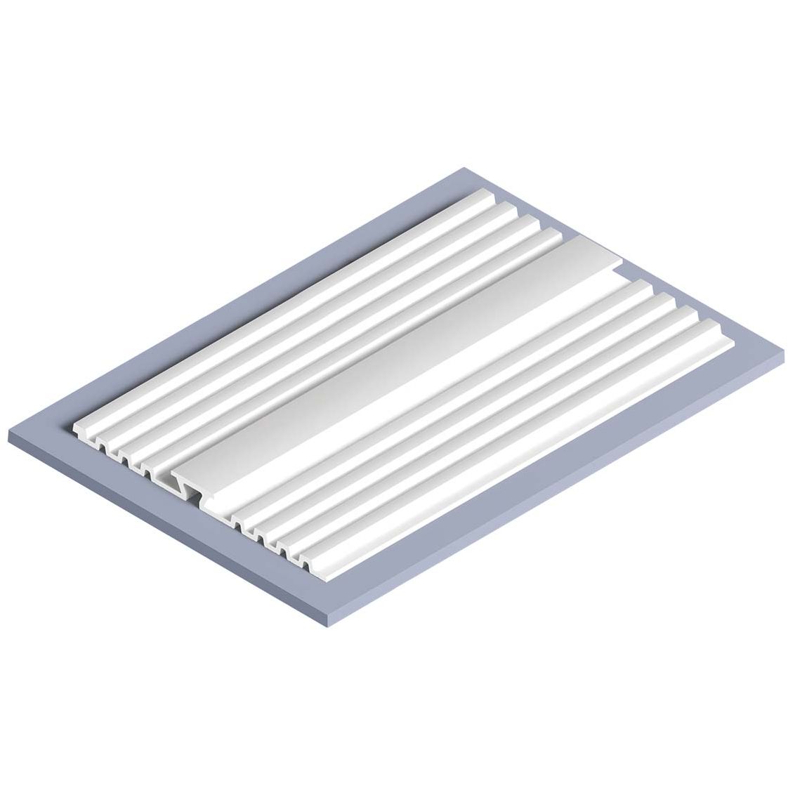 Декоративная панель HiWood (ХайВуд) 2700х240х18,5 мм NP Белый (HL201)