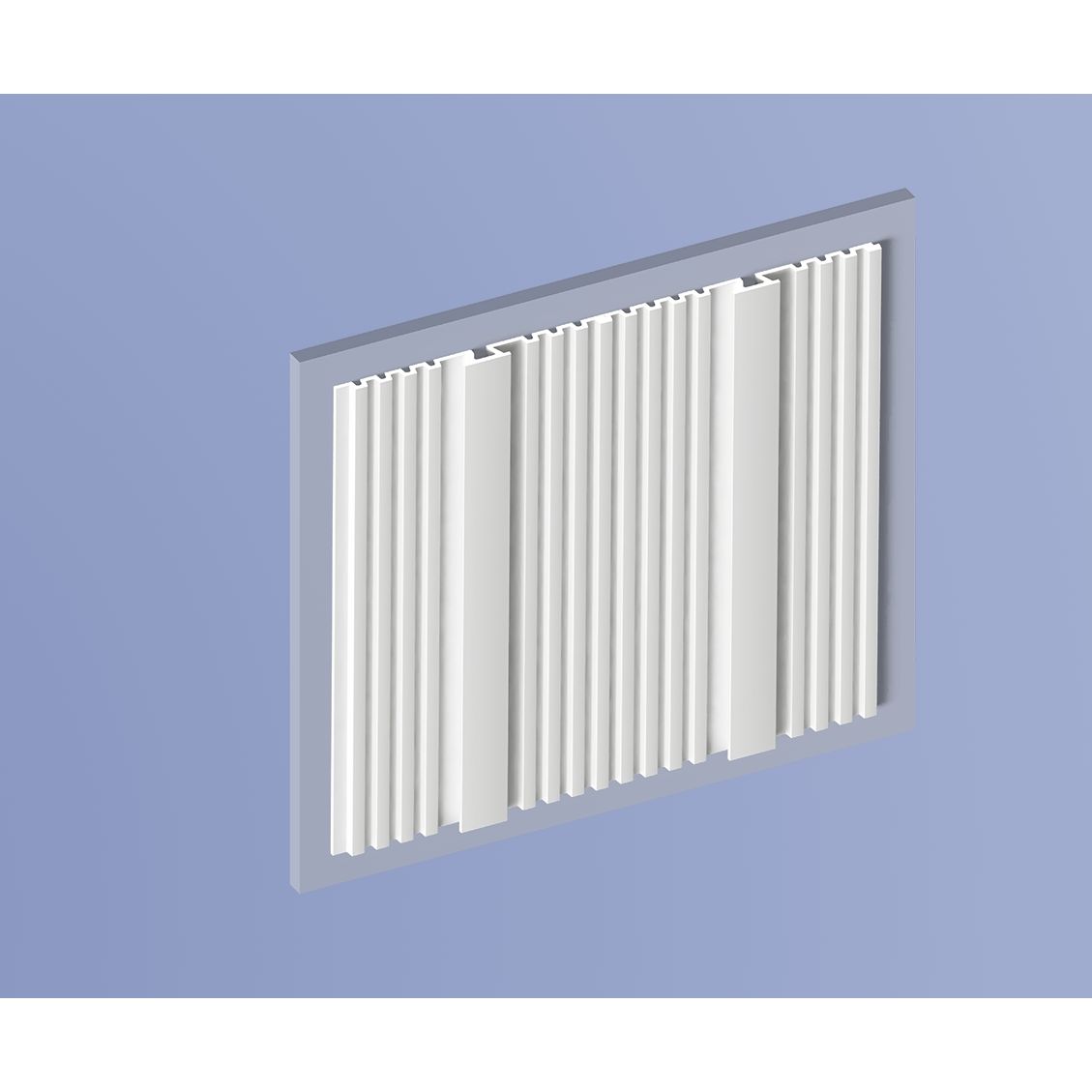 Декоративная панель HiWood (ХайВуд) 2700х240х18,5 мм NP Белый (HL201)