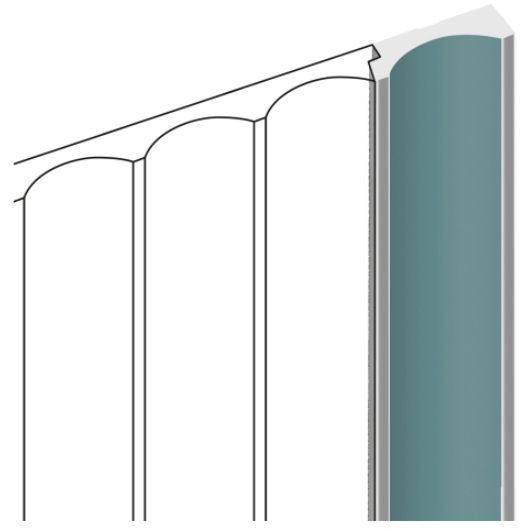 Финишные молдинги HiWood (ХайВуд) 2700х34х12 мм Декорированные (LF139B)