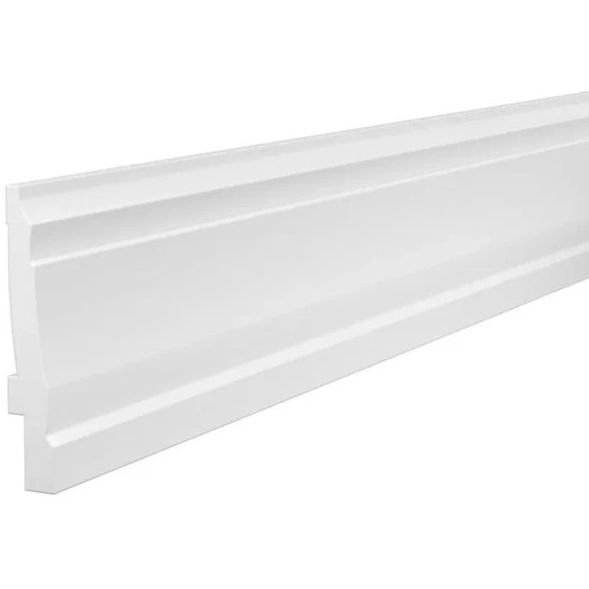 Плинтус потолочный Cosca Decor (Коска) PX024, 80х14, 2000 мм, Белый Экополимер