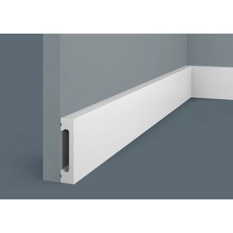 Плинтус потолочный Cosca Decor (Коска) PX050, 65х15, 2000 мм, Белый Экополимер
