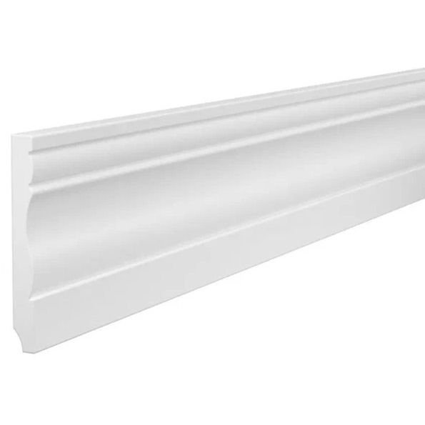 Плинтус потолочный Cosca Decor (Коска) PX015, 80х11, 2000 мм, Белый Экополимер