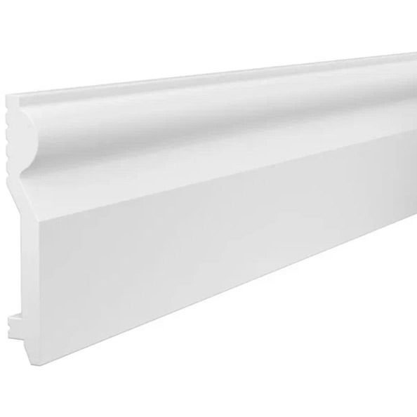 Плинтус потолочный Cosca Decor (Коска) PX028, 100х14, 2000 мм, Белый Экополимер