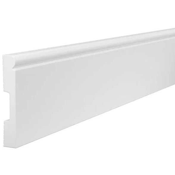 Плинтус потолочный Cosca Decor (Коска) PX032, 82х13, 2000 мм, Белый Экополимер