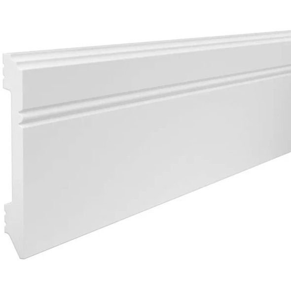 Плинтус потолочный Cosca Decor (Коска) PX005, 108х12, 2000 мм, Белый Экополимер