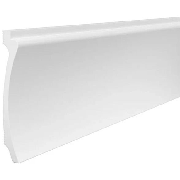 Плинтус потолочный Cosca Decor (Коска) PX046, 112х15, 2000 мм, Белый Экополимер