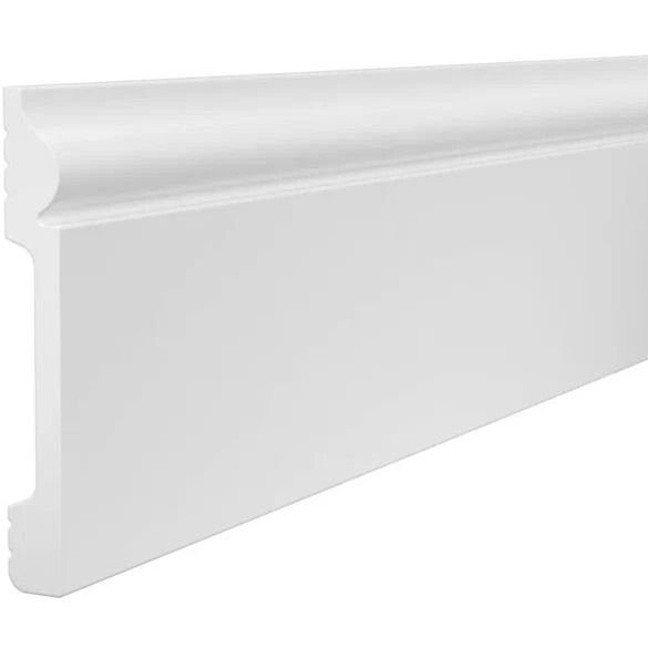 Плинтус потолочный Cosca Decor (Коска) PX004, 119х15, 2000 мм, Белый Экополимер