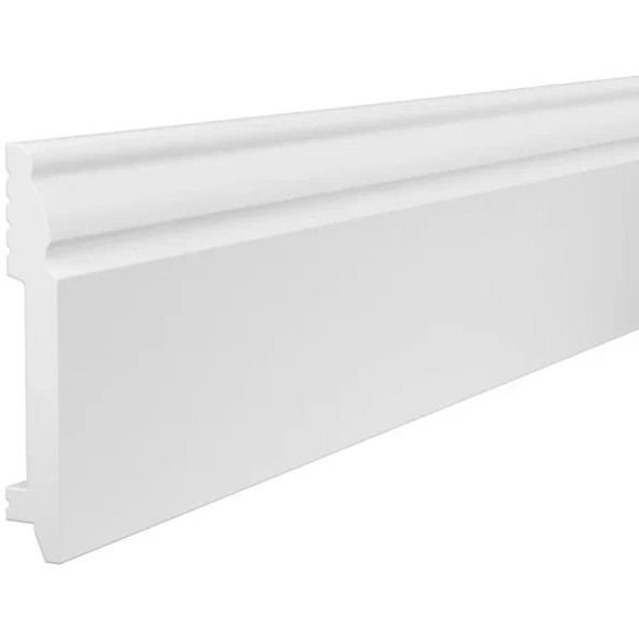 Плинтус потолочный Cosca Decor (Коска) PX027, 99х15, 2000 мм, Белый Экополимер