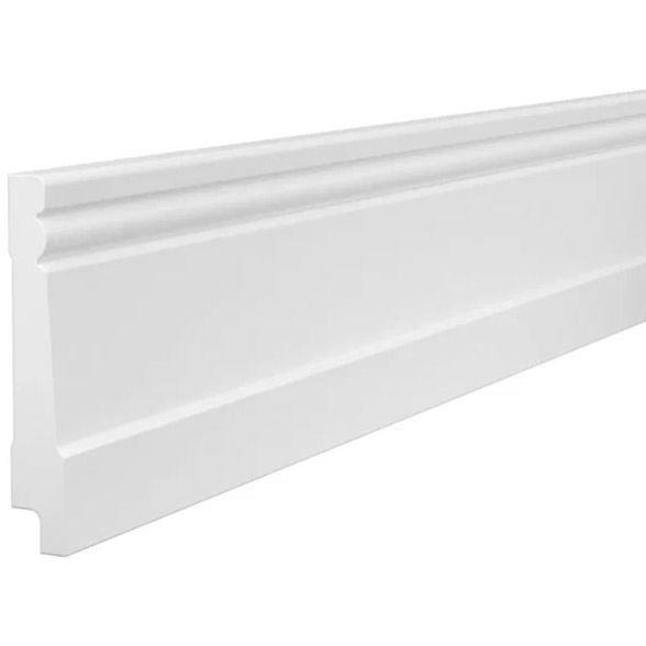 Плинтус потолочный Cosca Decor (Коска) PX016, 90х15, 2000 мм, Белый Экополимер