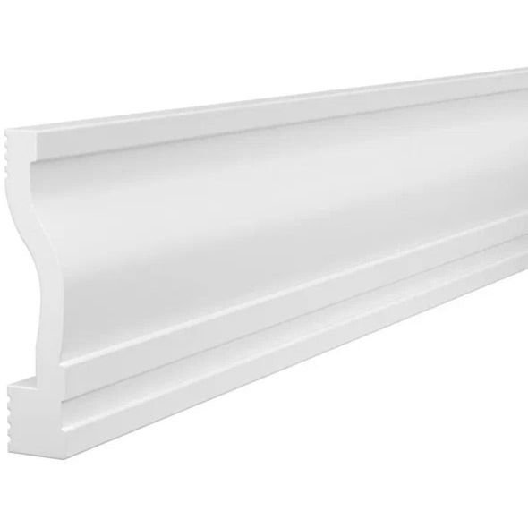 Плинтус потолочный Cosca Decor (Коска) PX017, 95х20, 2000 мм, Белый Экополимер