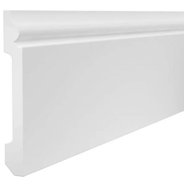 Плинтус потолочный Cosca Decor (Коска) PX006, 138х18, 2000 мм, Белый Экополимер