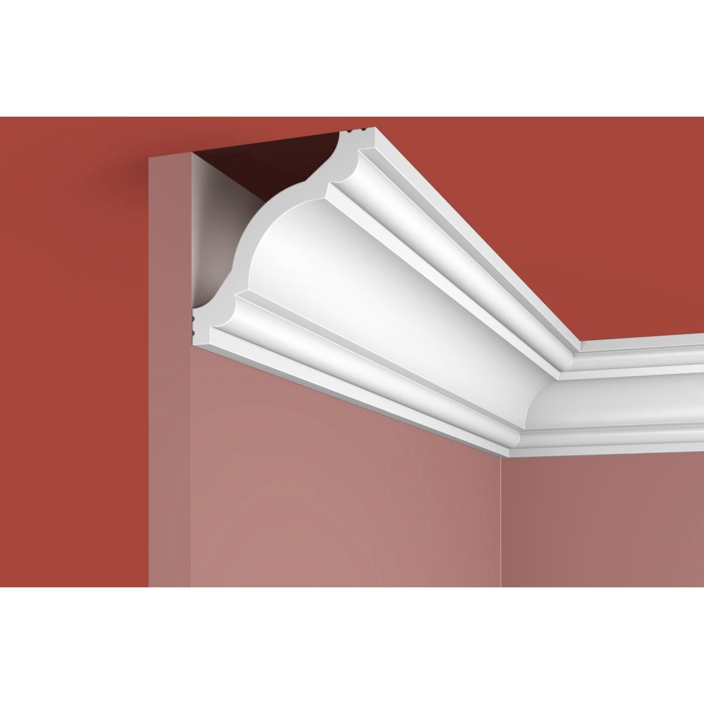 Карниз Cosca Decor (Коска) KX012, 80х80, 2000 мм, Экополимер