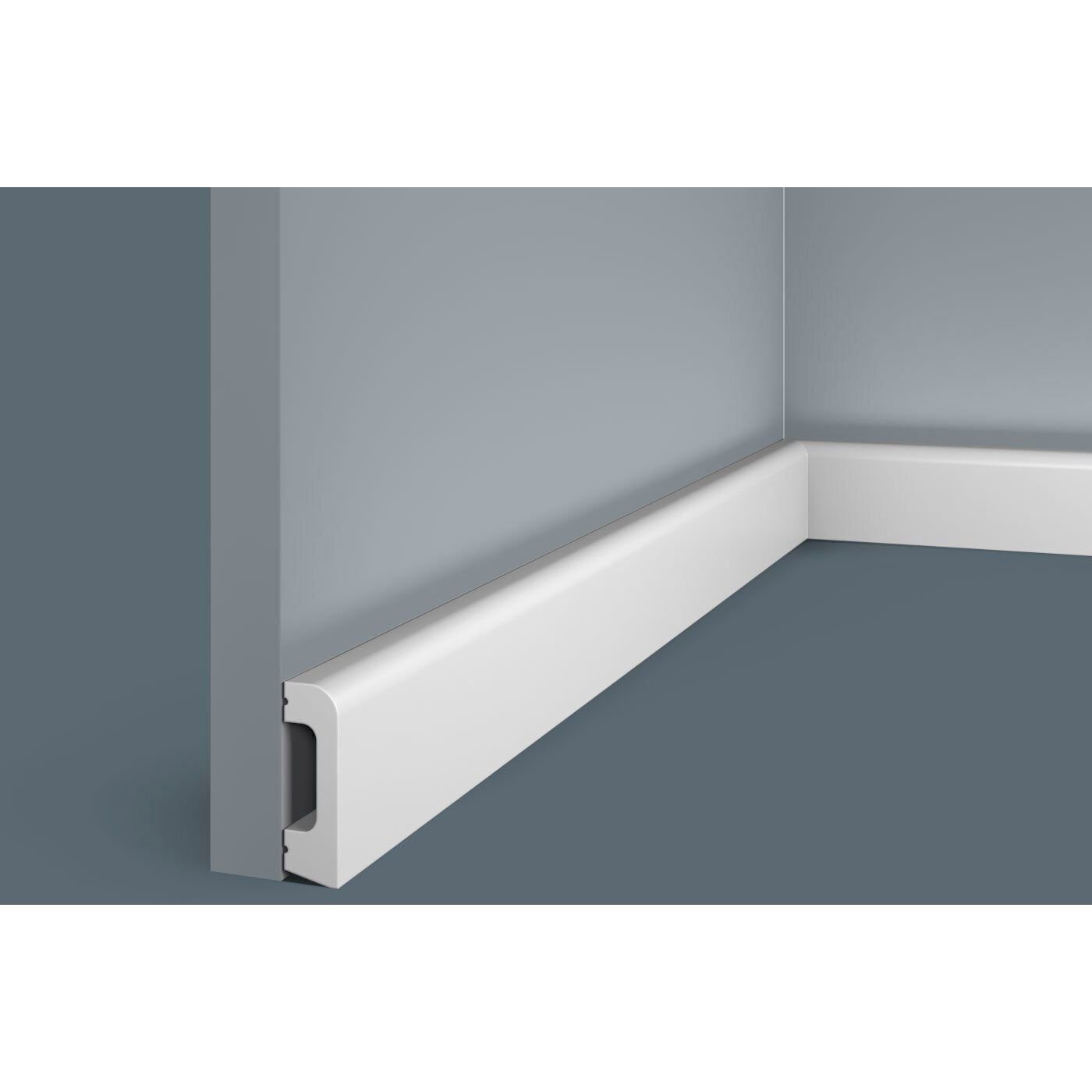 Плинтус потолочный Cosca Decor (Коска) PX013, 50х15, 2000 мм, Белый Экополимер