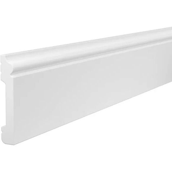 Плинтус потолочный Cosca Decor (Коска) PX002, 79х13, 2000 мм, Белый Экополимер