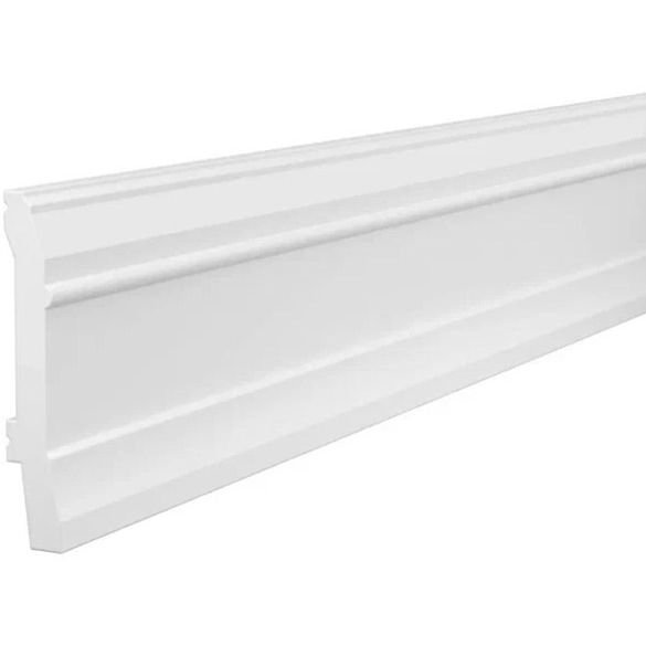 Плинтус потолочный Cosca Decor (Коска) PX020, 85х15, 2000 мм, Белый Экополимер
