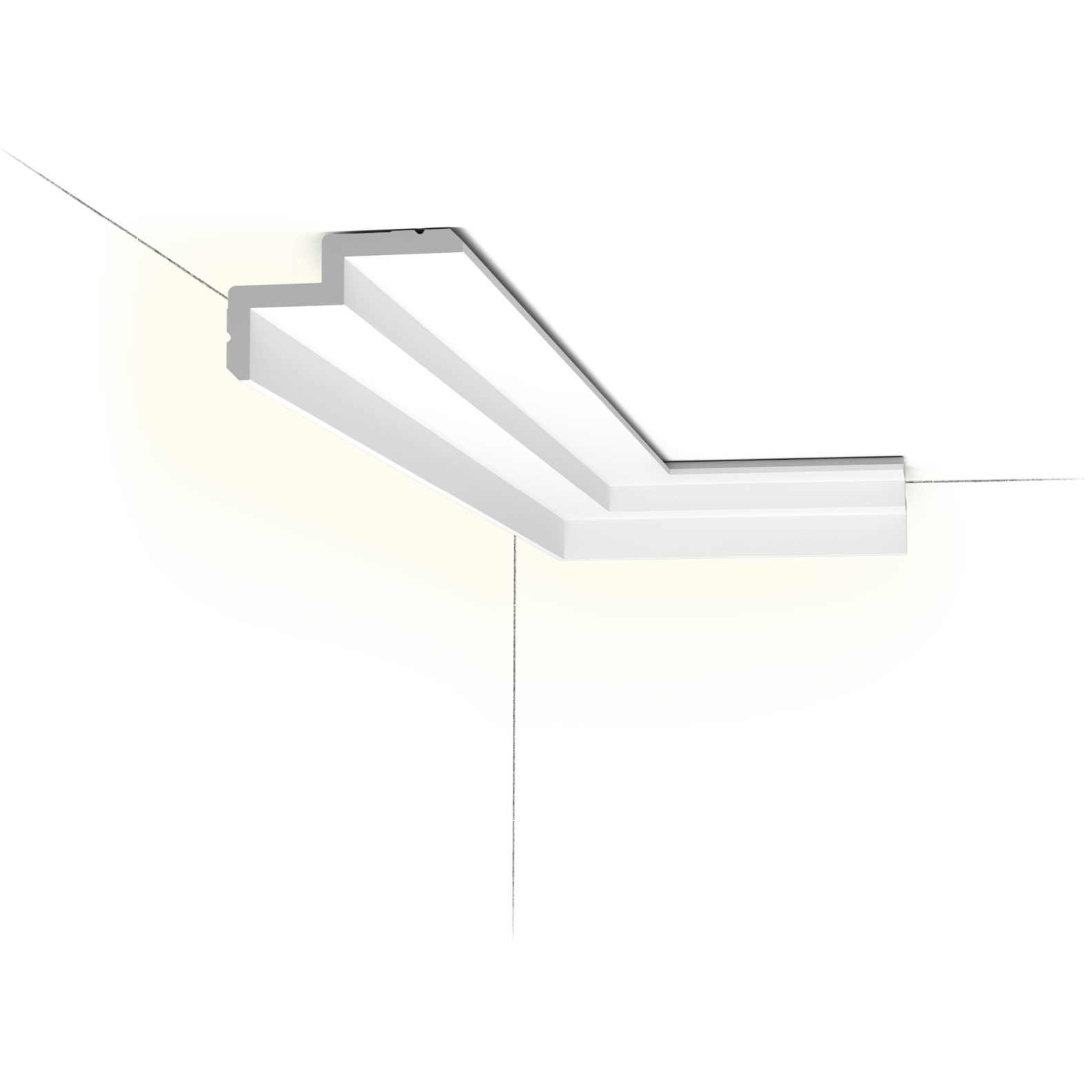 Потолочный карниз Orac Decor C390 Steps, 100х60, 2000 мм, Полиуретан, шт.