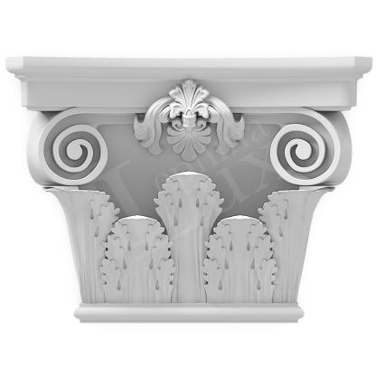 Капитель Прима Лепнина (Prima Lepnina) Ш19, 480х65х335 мм