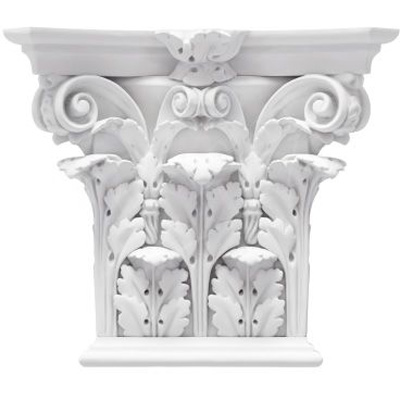 Капитель Прима Лепнина (Prima Lepnina) Ш33, 440х137х512 мм