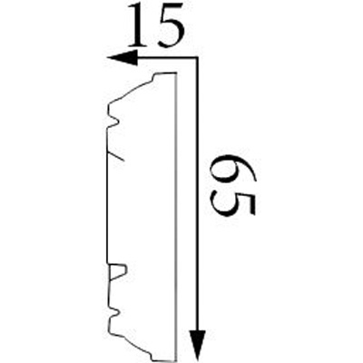 Молдинг Прима Лепнина (Prima Lepnina) МД3, 670х15х65 мм