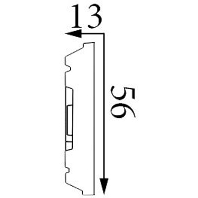 Молдинг Прима Лепнина (Prima Lepnina) МД4, 500х13х56 мм