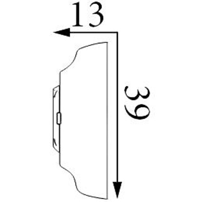 Молдинг Прима Лепнина (Prima Lepnina) МД10, 500х13х39 мм