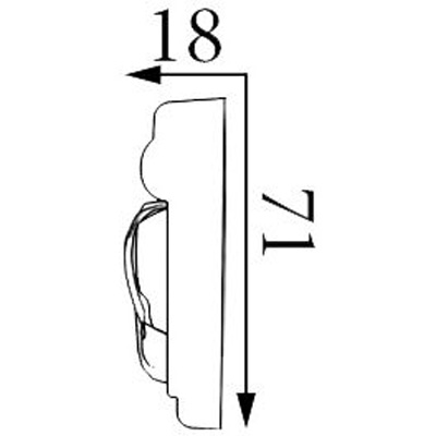 Молдинг Прима Лепнина (Prima Lepnina) МД18, 860х18х71 мм