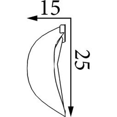 Молдинг Прима Лепнина (Prima Lepnina) МД29, 350х15х25 мм
