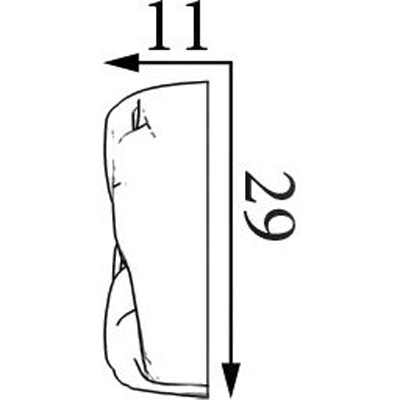 Молдинг Прима Лепнина (Prima Lepnina) МД38, 310х11х29 мм