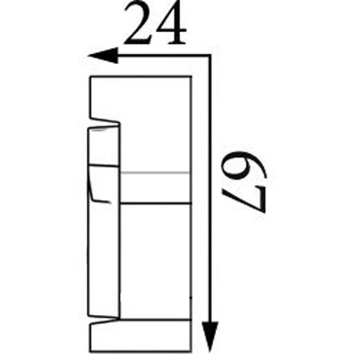 Молдинг Прима Лепнина (Prima Lepnina) МД43, 850х24х67 мм
