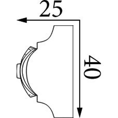 Молдинг Прима Лепнина (Prima Lepnina) МД45, 750х25х40 мм