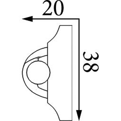 Молдинг Прима Лепнина (Prima Lepnina) МД51, 700х20х38 мм