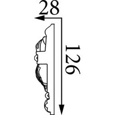 Молдинг Прима Лепнина (Prima Lepnina) МД59, 1340х28х126 мм