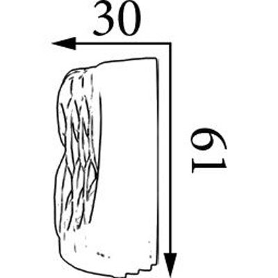 Молдинг Прима Лепнина (Prima Lepnina) МД61, 610х30х61 мм