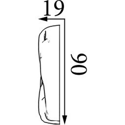 Молдинг Прима Лепнина (Prima Lepnina) МД65, 910х19х90 мм