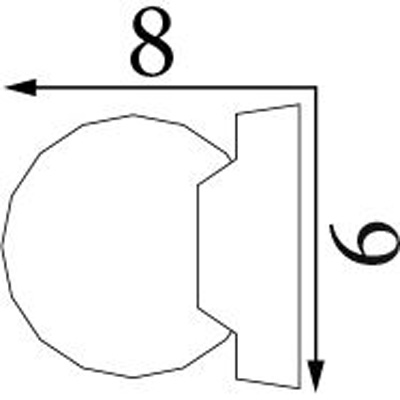 Молдинг Прима Лепнина (Prima Lepnina) МД69, 250х8х9 мм