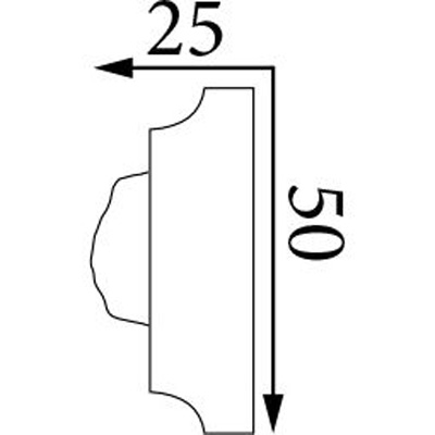 Молдинг Прима Лепнина (Prima Lepnina) МД76, 560х25х50 мм