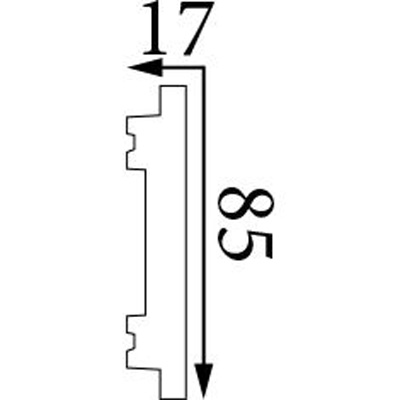 Молдинг Прима Лепнина (Prima Lepnina) МД78, 700х17х85 мм