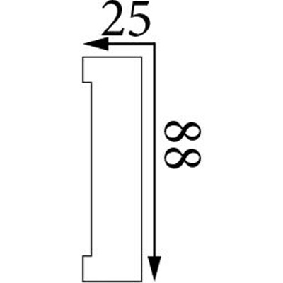 Молдинг Прима Лепнина (Prima Lepnina) МД80, 600х25х88 мм