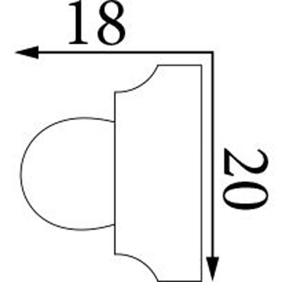 Молдинг Прима Лепнина (Prima Lepnina) МД83, 410х18х20 мм