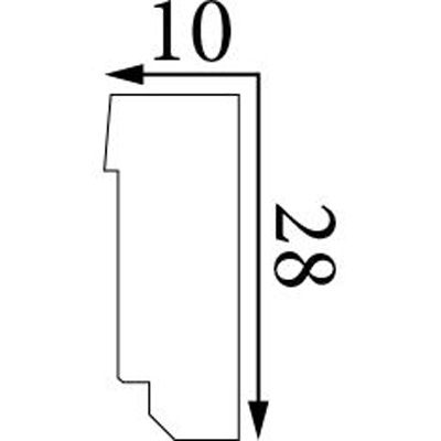 Молдинг Прима Лепнина (Prima Lepnina) МД84, 510х10х28 мм