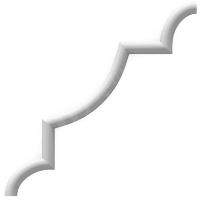 Угол Прима Лепнина (Prima Lepnina) ТУ15, 138х7х138 мм