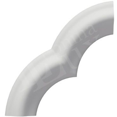 Угол Прима Лепнина (Prima Lepnina) ТУ37, 67х10х67 мм