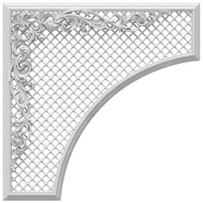 Угол Прима Лепнина (Prima Lepnina) ФУ7, 92х37х92 мм